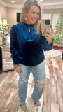 Midnight Crush Velvet Top