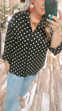 Connect The Dots Button-Up Top