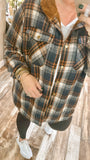 Fireside Plaid Sherpa Lined Shacket