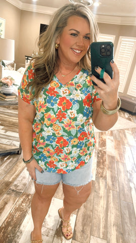 Maui Floral Top