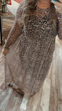 Mesh Leopard Dress