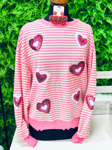 Heart Sequin Top