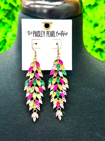 Multi Colored Chandelier Earrings