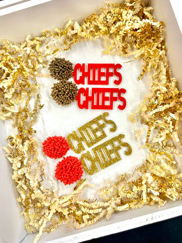 Chiefs Earrings