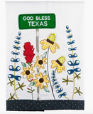 God Bless Texas Tea Towel